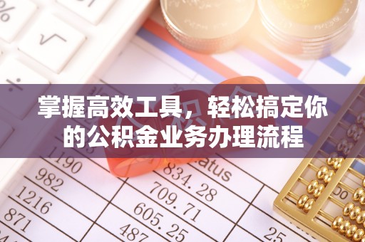 怀来掌握高效工具，轻松搞定你的公积金业务办理流程