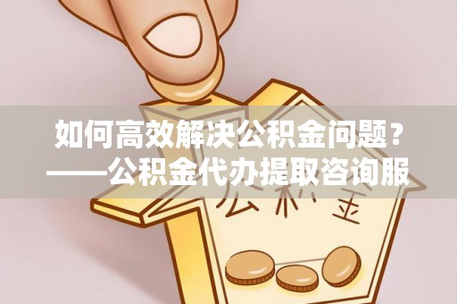 怀来如何高效解决公积金问题？——公积金代办提取咨询服务指南