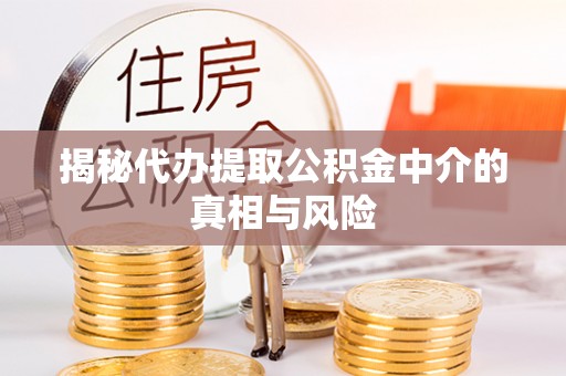 怀来揭秘代办提取公积金中介的真相与风险