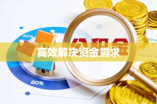 怀来高效解决资金需求