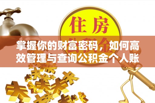怀来掌握你的财富密码，如何高效管理与查询公积金个人账户信息