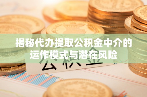 怀来揭秘代办提取公积金中介的运作模式与潜在风险
