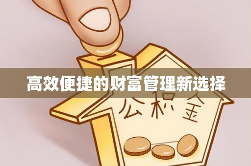 怀来高效便捷的财富管理新选择