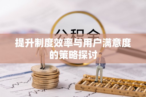 怀来提升制度效率与用户满意度的策略探讨
